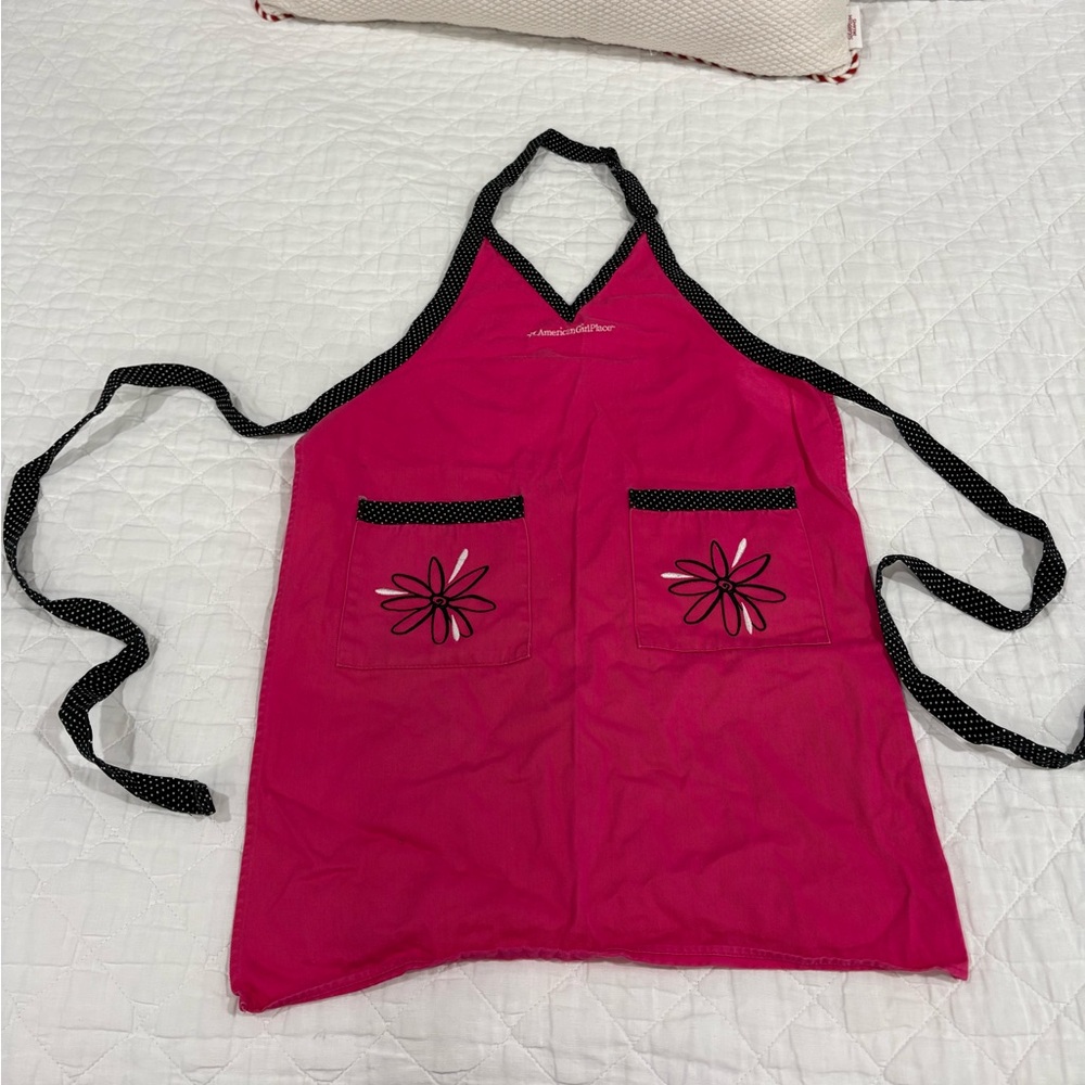 American Girl Vibrant Pink Girls Apron